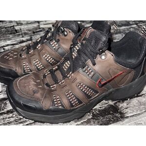 Vintage Nike Air ACG Hiking Trail Low Top Brown, Red, Boots Mens Size 9 RARE